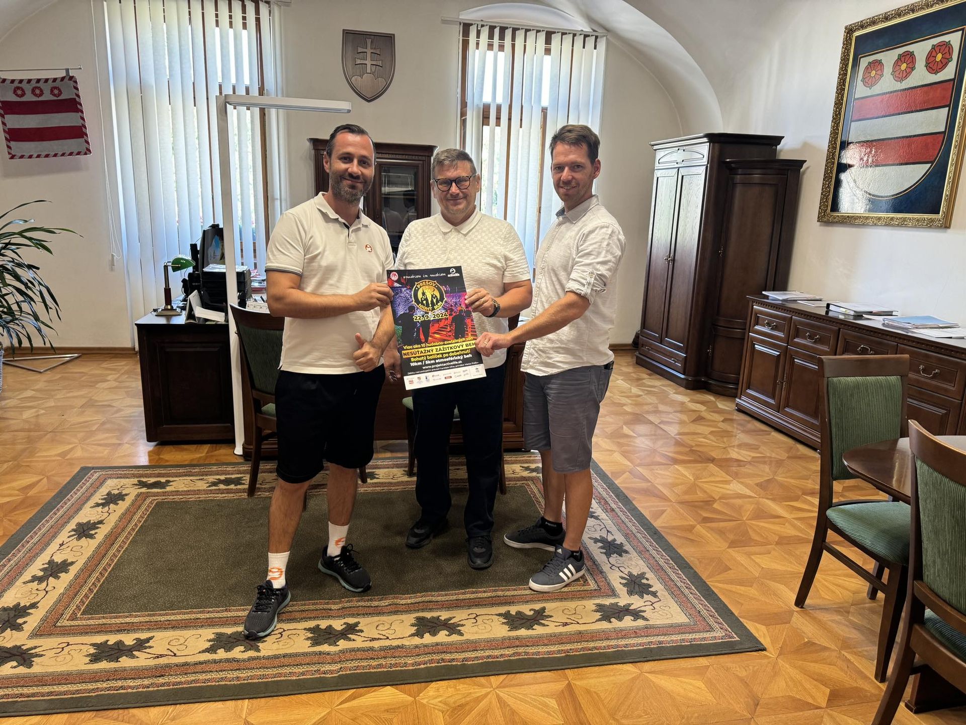 Záštitu nad podujatím Prešov Night Run 2024 prevzal primátor Prešova František Oľha