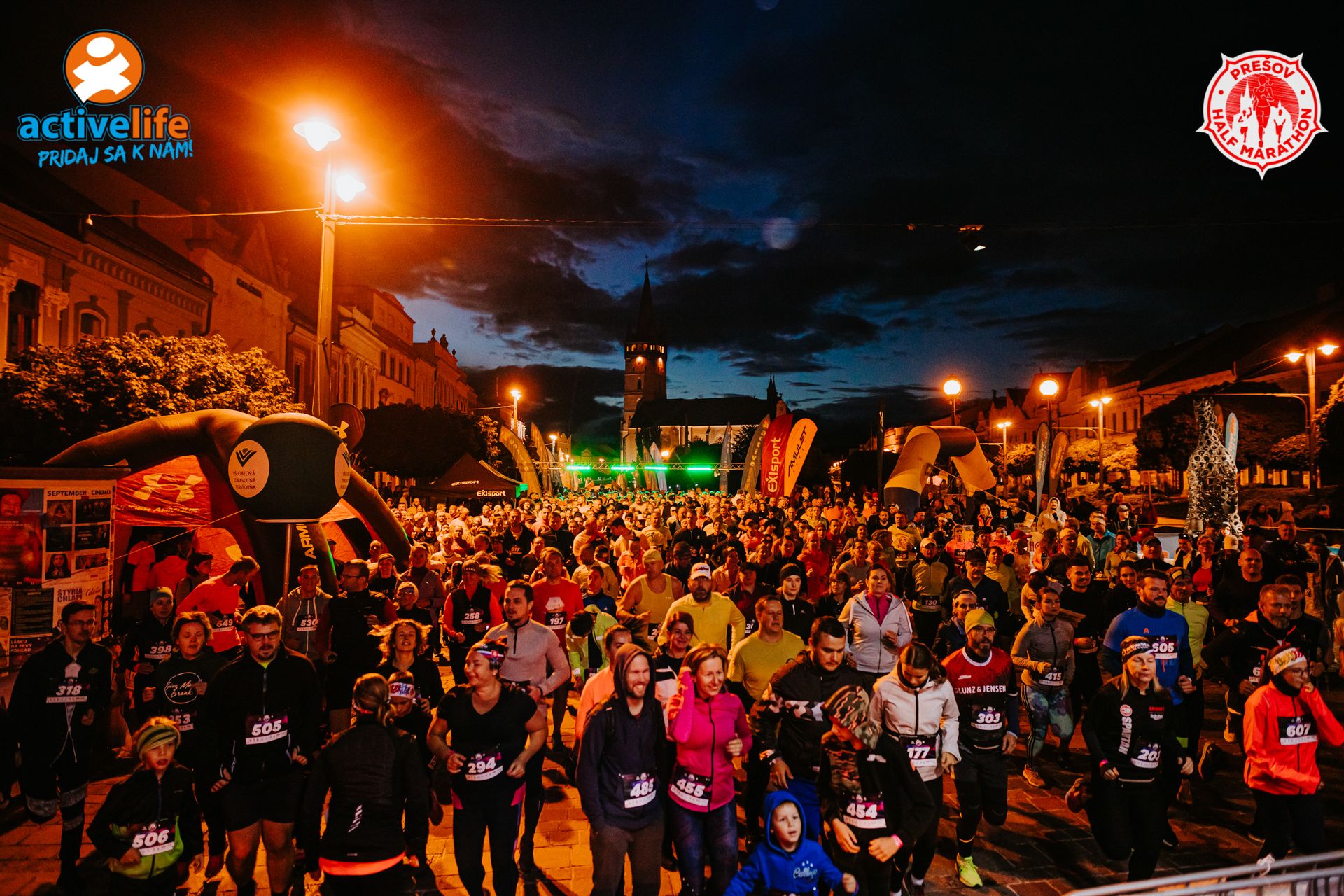 Prešov HALF MARATHON – special short night version