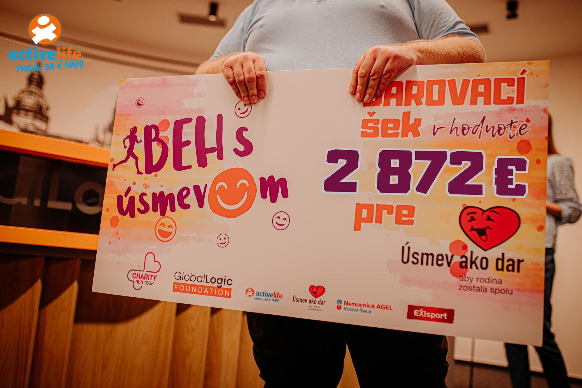2 872 € vďaka projektu Beh s úsmevom