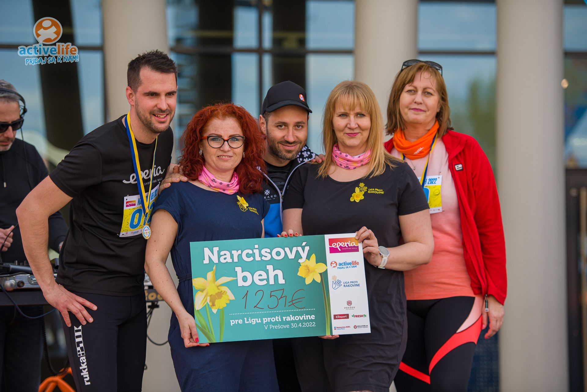 1254 € vďaka podujatiu Narcisový beh 2022 pre Ligu proti rakovine