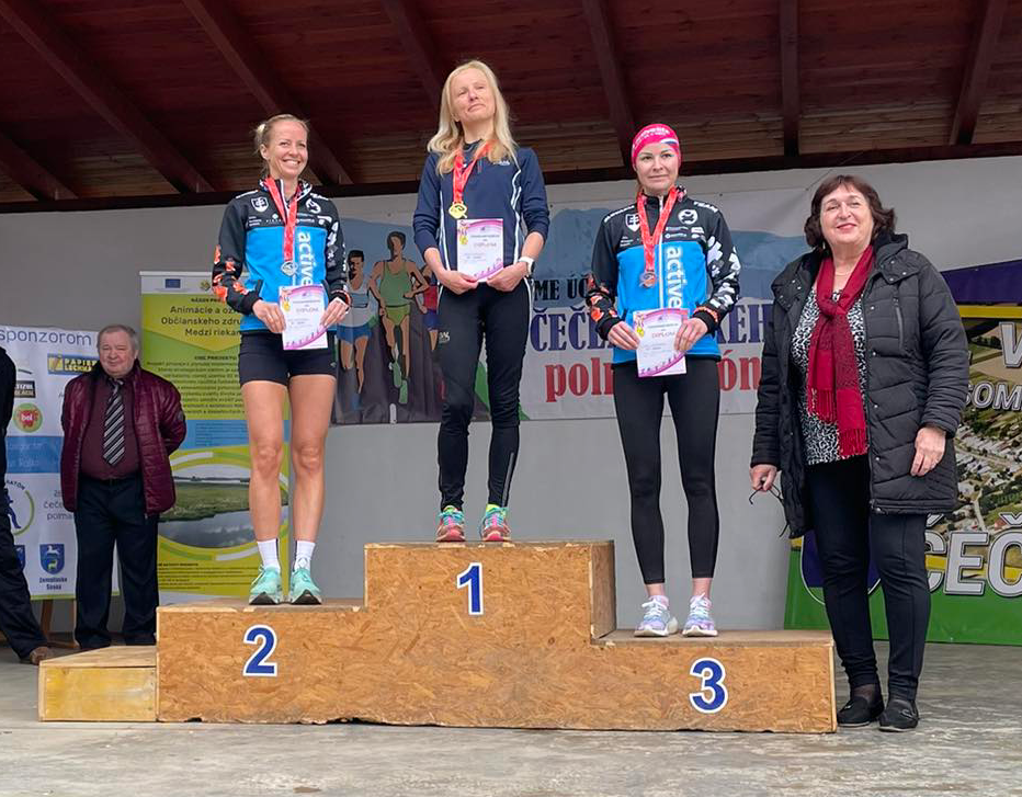 2. a 3. miesta na Čečehovskom polmaratóne