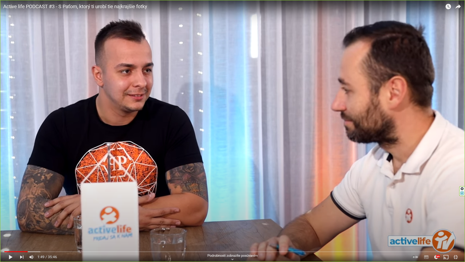 Active life PODCAST #3 – S Paťom, ktorý ti urobí tie najkrajšie fotky